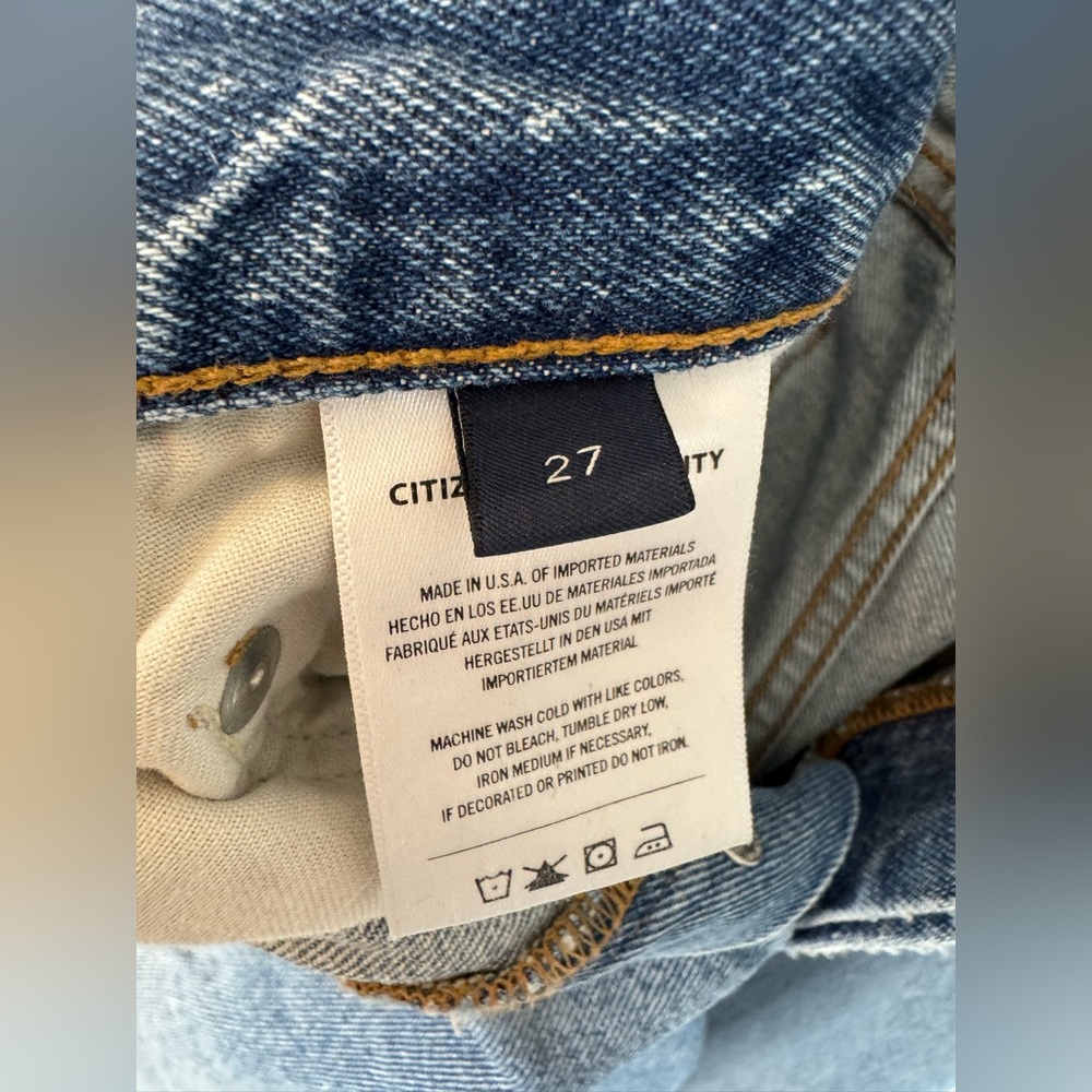 Citizens Of Humanity Wide-Leg Flare Jeans in Medium Blue - Picture 11 of 14